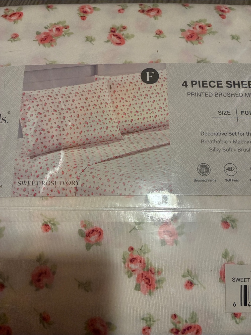 Modern Threads Pink Rose Full Sheet Set - Floral Bedding - Picture 6 of 6